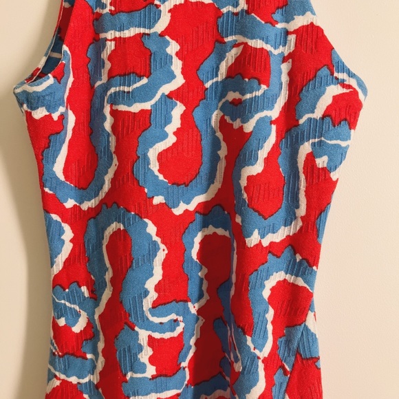 Kenzo Ladies Curvy Lines' Textured V-Neck Jersey Dress - Picture 2 of 8